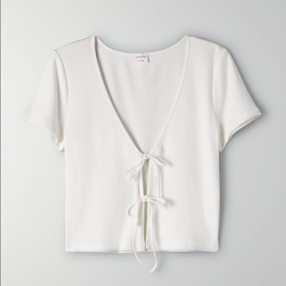 WILFRED FREE ONLY TIE FRONT SHIRT